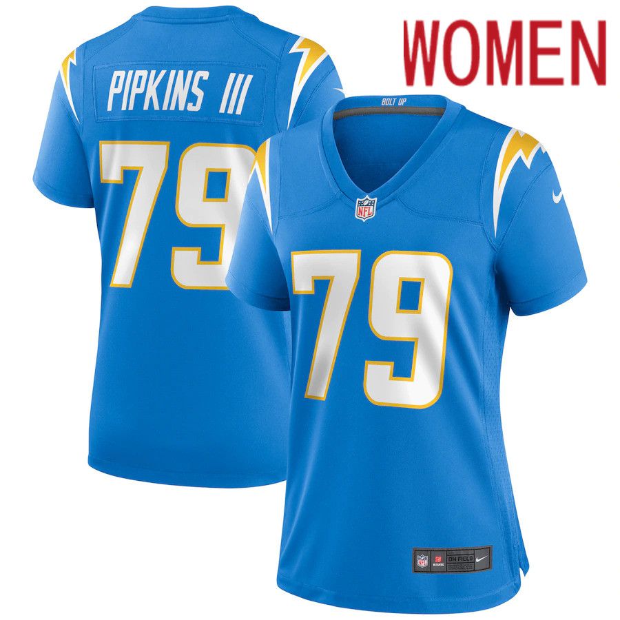 Women Los Angeles Chargers #79 Trey Pipkins III Nike Powder Blue Game NFL Jersey